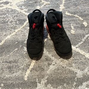 Men's Black and Red Sneakers